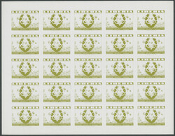 1956, Melbourne Olympic Games, imperforate stage proofs of postage ...
