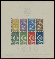 1939, Portuguese Legion, 5c-1.75e, souvenir sheet of eight, fresh ...