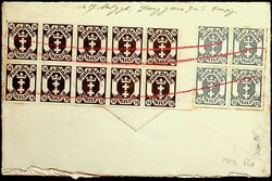 1922, Mi. 31, 74, 76, 95 (8) auf Brief von "Danzig-15.10.22" nach ...
