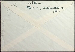 1951, 20 Pf. Marienkirche auf Brief von Frankfurt nach Haus Eschende ...