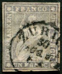 1854-62, 7 Strubel-Marken aus Mi.13-19, ansehenAutomatically ...