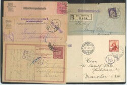 2 FDC-Alben mit meist Schweiz, ca. 300 Zensur u. Feldpostkarten und ...