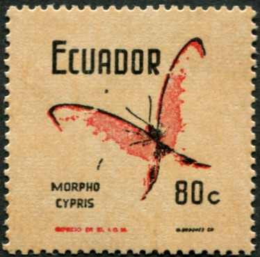 1969, Schmetterlingen 80 C. Kab.-Stück, ABART: fehlende Farben ...