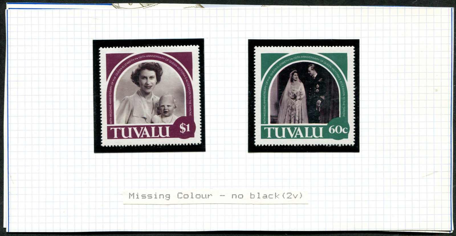 1987, 40. Hochzeitstag von Königin Elisabeth II. und Prinz Philip 60 ...