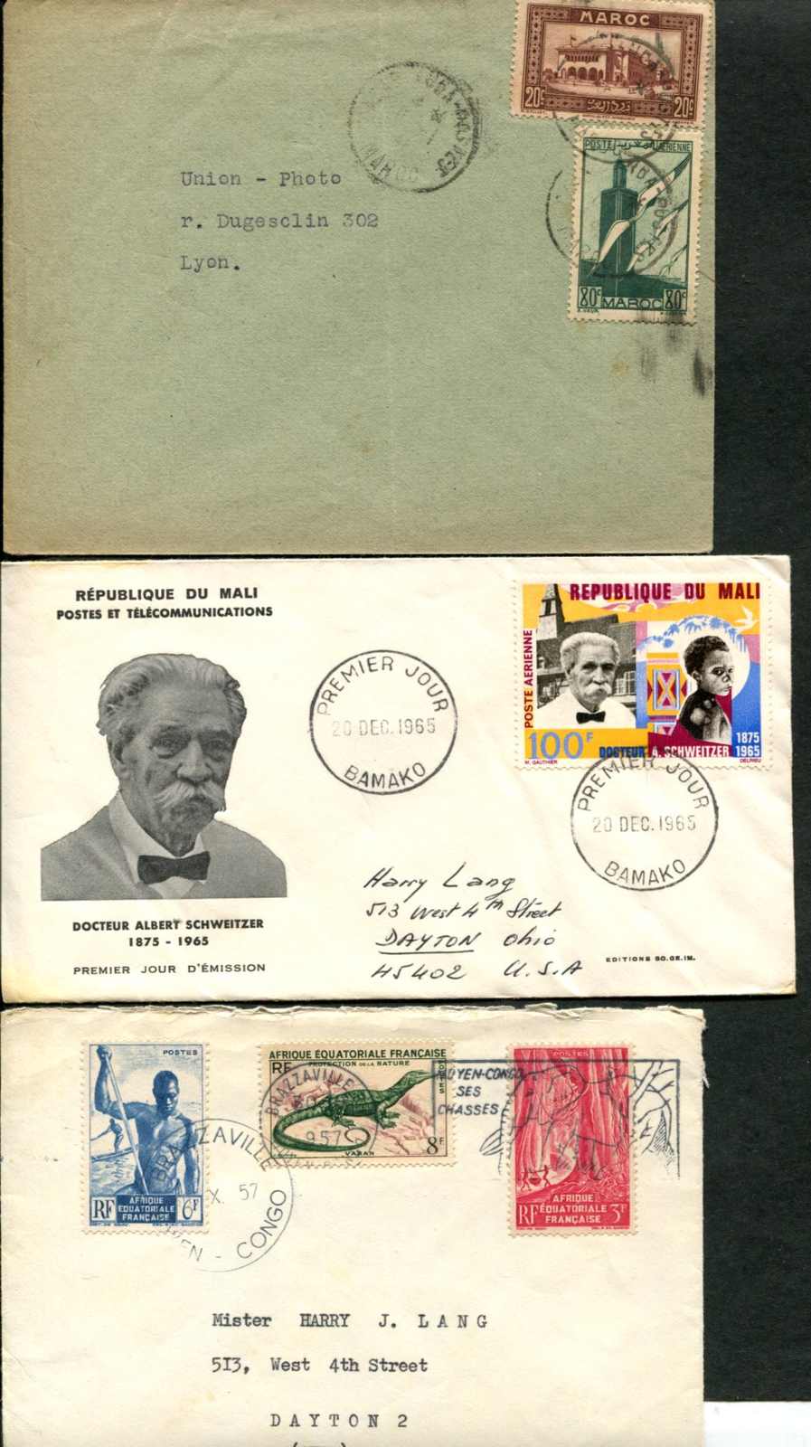 FRANZÖSISCH AFRIKA: 1937/1985, 26 versch. Bf in unterschiedlicher ...