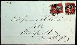 "2" Londoner Nummernstempel (Type Diamonds with number, Parmenter 2A) ...