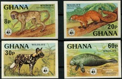 1977, Weltweiter Naturschutz: Geschützte Wildtiere, Kab.-Satz, ...