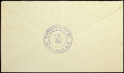 1927, UN PESO a. 2.50 P Quetzal (Vogel) Kab.-Ah.-GA-Umschlag m. schw. ...