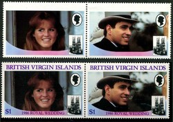 1986, Hochzeit von Prinz Andrew und Sarah Ferguson, extrem selt. ...