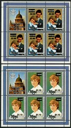 1981, Hochzeit von Prince Charles und Lady Diana Spencer zwei Kab ...