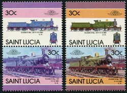 6035: St. Lucia - Se-tenant prints