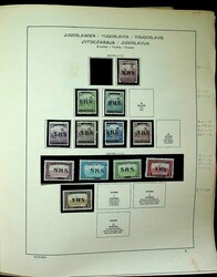 1918-73, Schaubek Klemmbinder mit Rest-Slg. auf Albumblätter, mit ...