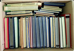 Umzugskarton voll mit 25 grossen und 9 kleinen Steckalben