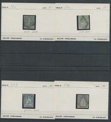1854-62, Lot mit 34 Strubel, alle auf Kärtchen beschriftet, ...