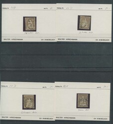 1854-62, Lot mit 34 Strubel, alle auf Kärtchen beschriftet, ...