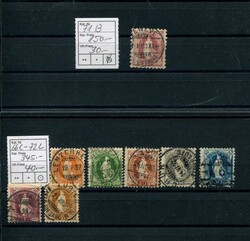 1882-1954, Lot mit ab stehender Helvetia, dabei auch etliche VB wie z ...