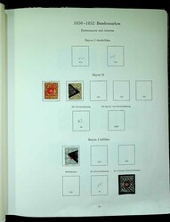 1850-1958, Vordruckalbum mit überwiegend gestempelter Teilsammlung, ...
