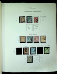 1850-1958, Vordruckalbum mit überwiegend gestempelter Teilsammlung, ...