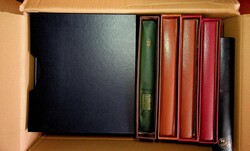 KABE, 4 Schraubbinder, 3 x leer, 1 x mit Seiten und Bund Marken, dazu ...