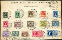 1929, Freimarken, kpl. Satz mit Ersttagsstempel auf ...