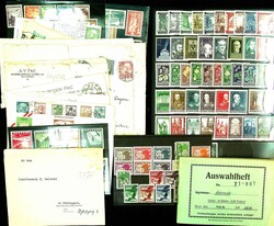 1905-80, Lot mit Marken und Belege, dabei FIS Satz 1936 mit ...