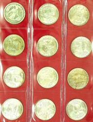 ÄGYPTEN, Album mit 17 Silbermünzen aus den 1970-80er Jahren, je ca. ...