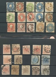 1850-2003, Lot auf 30 Steckkarten, hoher Katalog, ...