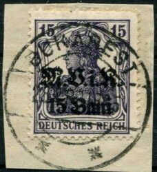 1917-18, 3 Freimarken sauber gest. lose bzw. auf Briefstück, ...