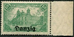 1920, 1,25 M. bläulichgrün, mit Rand, geprüft Soecknick, Mi.400 ...