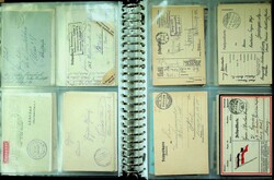 Interessanter Posten von über 150 Belegen im Ordner; Briefe, diverse ...