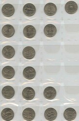 USA: 1940/2023, Album mit 150x 1 Cent, 134x 5 Cent, 36x one Dime, 47x ...