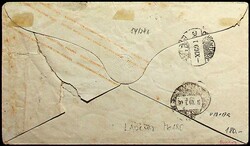 1869, GSU 6 Kr. mit 1 Kr., K2 "Müllheim-30.1." nach Chaux de ...