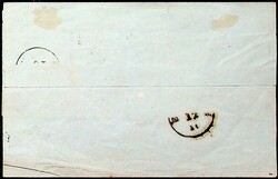 1867, 3 Pf. auf Faltbrief mit K2 "Leipzig-12.3.67" nach ...