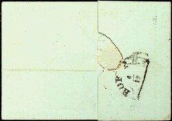 1855, 2 Ngr. mit Vollgitter-Stpl. auf Faltbrief mit K1 "Hohenstein-3 ...