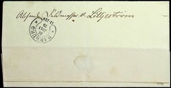 1875, Faltbrief-portopflichtige Dienstsache von "Geesthacht-25.7.75", ...