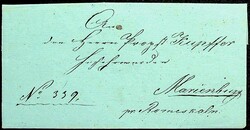 1864, Riga-Schloss, portofreier Brief, wie üblich Aufgabestempel ...