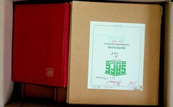 LINDNER, 3 Falslos-Alben im Karton mit Vordrucken Schweiz 1964-93 und ...