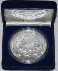 NEPAL: 1988, 1000 Rs. 5 Oz. Silber, Schneeleopard, 155,5gr-fein, ...