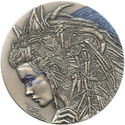 NIUE: 2018, 2 Dollar Silber, Serie Dark Beauties "Cassandra", 50 gr. ...