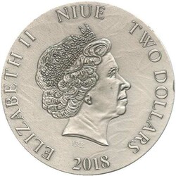 NIUE: 2018, 2 Dollar Silber, Serie Dark Beauties "Cassandra", 50 gr. ...