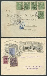 1850-1951, Partie mit 25 meist Zensurbelegen, ...