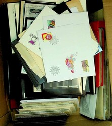 1870-2000, Karton dabei 8 Alben/Steckbücher, Fundgrube, ...