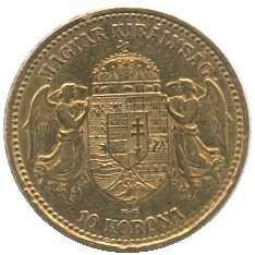 1904, 10 Korona Gold, Standblid Franz Joseph I, 3,387 gr., Erh. ss