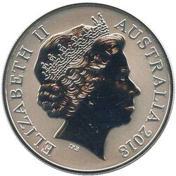 AUSTRALIEN: 2018, 1 Oz. Silbermünze Kangaroo, seltener Jahrgang, ...