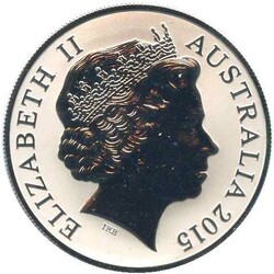 AUSTRALIEN: 2015, 1 Oz. Silbermünze Kangaroo, seltener Jahrgang, ...