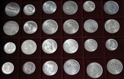 Gr. Münzkoffer aus Nachlass mit über 200 Silber Münzen und ...