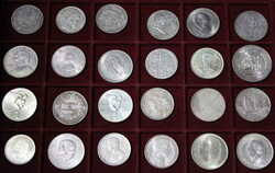 Gr. Münzkoffer aus Nachlass mit über 200 Silber Münzen und ...