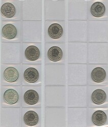 1880/1986, Album mit Kurs und Sondermünzen 1 Rp.- 5 SFr., allein ...