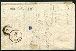 1850, 5 C. Freimarke, vollrandige Marke auf Brief mit Stempel "Padova ...
