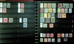 1867-2000, 2 Ringbinder mit Teilsammlung, dazu 3 Alben mit Dubletten, ...